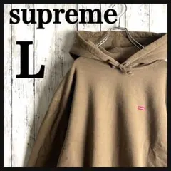 3024M【人気モデル】シュプリーム☆スモールボックスロゴ パーカー ブラウン 3024M【人気モデル】シュプリーム☆スモールボックスロゴ