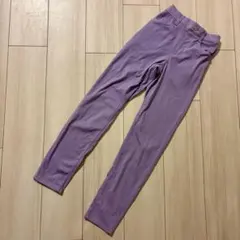 パープル スキニーパンツ ウエストゴム　140