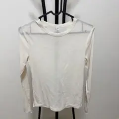 美品⭐︎GU⭐︎長袖カットソー オフホワイト XSのサムネイル