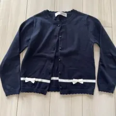 moo non non ムーノンノン　紺カーディガン　120