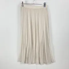美品 UNIQLO ユニクロ ハイウエストシフォンプリーツスカート カジュアル