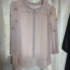☆新品☆アクアガール フリルカットソー 花柄 フラワー ブラウス 