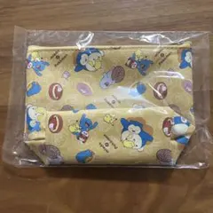 【未開封】ポケモン　ミスド　コラボ　ポーチ　ホゲータ　カビゴン　ピカチュウ