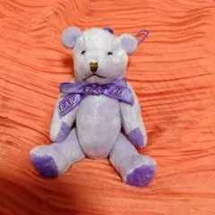 紫色♡クマ型♡ぬいぐるみ✦ お座り可