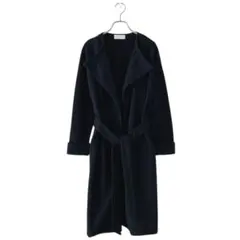 URBAN RESEARCH items ノーカラー ロングコート/ネイビー