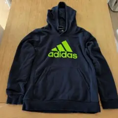adidas フード付きパーカー 160cmネイビー