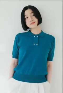 THREE FIFTY STANDARD　色目と衿もとにこだわったニットポロのサムネイル