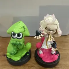 amiibo スプラトゥーン イカ（ネオングリーン）＆ヒメ 2体セット
