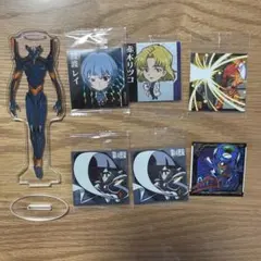 エヴァンゲリオン ウエハースシール 6枚セット&アクリルスタンド