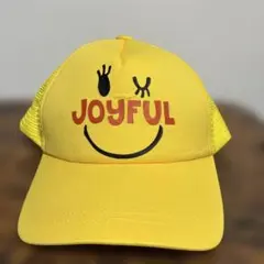 JOYFUL スマイル メッシュキャップ イエロー
