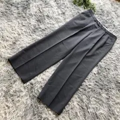 Munsingwear【85 L】ブルーグレー スラックス ワイドレッグ パンツ