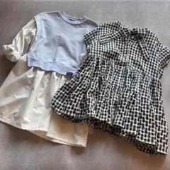 【140】女の子 ブラウス　ラブトキシック　2枚セット　Lovetoxic