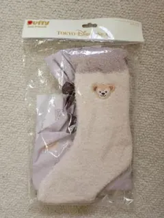 ダッフィー ルームソックス きんちゃく付き