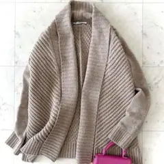 美品 ヴィンス VINCE 洗える ヤク ウール ニットカーディガン ベージュのサムネイル