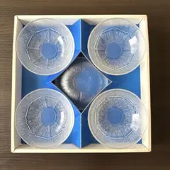 【昭和レトロ】【新品未使用】曽我ガラス 小鉢5個セット けし小鉢のサムネイル