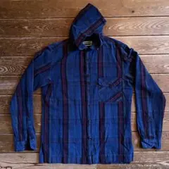 COSTUMEINフード付きコットンチェックシャツ