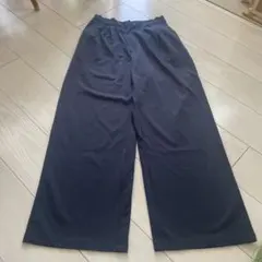 FREAK'S STORE ポンチ ワイド スラックスパンツ　 ネイビー