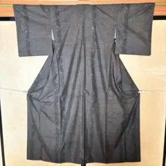 b182 正絹 夏用 道行コートロング 黒地 極美品 着物 - メルカリ