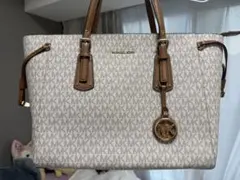 美品 MICHAEL KORS トートバッグ MK柄 A4可 大容量 通勤