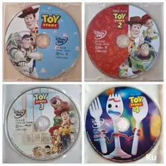 ディズニー【未使用】　トイ・ストーリー1～4(DVD )のみ❗