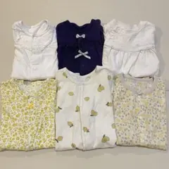 ベビー服6点セット50 60 70 サイズ　カバーオール ロンパース