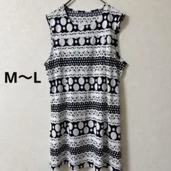 PE INTERNATIONAL 【M〜L】ノースリーブミニワンピース 一点物