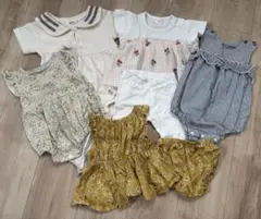70サイズ　半袖ロンパース・セットアップ6点セット