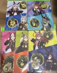 【新品未開封】ウマ娘×ボス クリアファイル 缶バッチ 5枚セット
