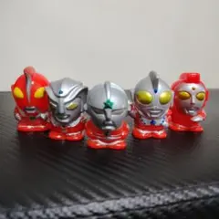 ウルトラマン　指人形　ソフビフィギュア 5体セット