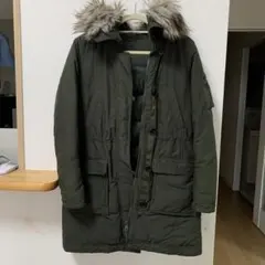 ユニクロ　ミリタリーダウンコート　レディース　M カーキ UNIQLO