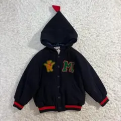 【美品】MIKI HOUSE ミキハウス ジャケット 110 紺クマ新品タグ付き