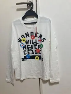 新品タグ付き、グラニフ、白長袖tシャツ 、トランプ、イギリス国旗のサムネイル