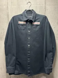 20SS ラフシモンズ SLIM FIT DENIM SHIRT M ブラックのサムネイル
