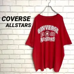 ヴィンテージ　コンバースオールスター　オーバーサイズ　ストリートTシャツ　赤