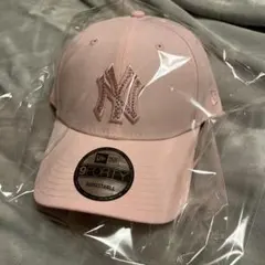 ラインストーン ロサンゼルス・ドジャース ニューエラキャップ ピンク