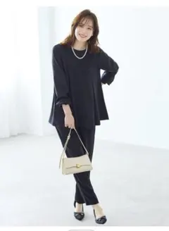 《新品未使用》Aライン　セットアップ スーツ　ネイビー