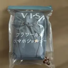 ViS フラワーカット スマホショルダー サックスブルーのサムネイル