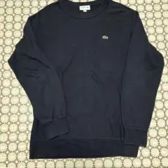 Lacoste ネイビー クルーネック トレーナー US サイズXL