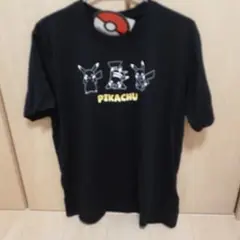 新品タグ付き❣️ ピカチュウ　ポケモン　半袖Tシャツ　LL ブラック