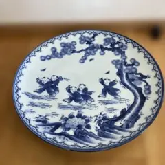 青花 八角皿 陶磁器 - メルカリ