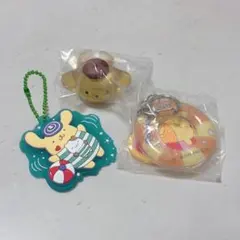 산리오 폼폼푸린 キーホルダー ラバーキーホルダー リング 가챠