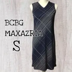 BCBG MAXAZRIA 幾何学ライン ワンピース Sサイズ/USED