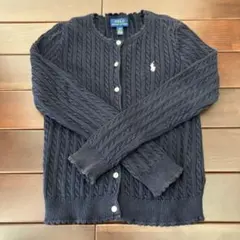 POLO RALPH LAUREN ケーブルニット カーディガン ネイビー