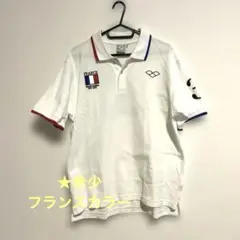 【美品】arena アリーナ　ポロシャツ　XL　73　France ホワイトのサムネイル