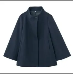 ウールライク スタンドコート