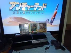 動作品 PS3 CECHL00 アンチャーテッド2本 FF13付 PS1プレイ可