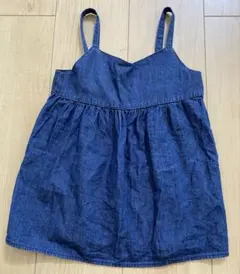 GU デニム風ノースリーブ 110