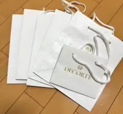 DECORTE エンボス加工ショップ袋 6枚セット
