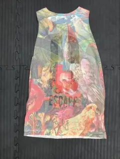 Bershka ノースリーブ チュニック ボタニカル柄