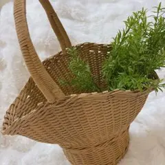 籠　つる籠　ハンドメイド　蔓手組み　自然素材 籠 つる籠 ハンドメイド 蔓手組み 自然素材 - メルカリ